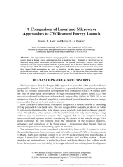 A Comparison of Laser and Microwave Approaches to CW B