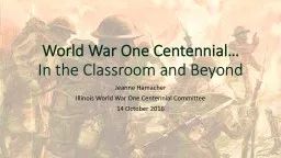 The Centennial of America’s Role in World War 1 . . .