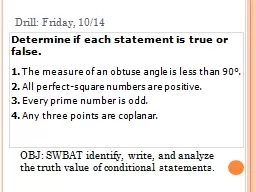 Determine if each statement is true or false.