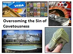 Overcoming the Sin of Covetousness