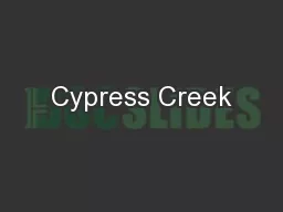 Cypress Creek