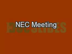 NEC Meeting