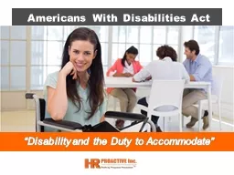 “Disability and the Duty to Accommodate”
