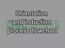 Orientation and induction process flowchart