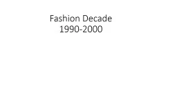 Fashion Decade
