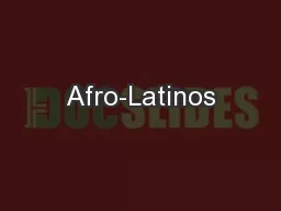 Afro-Latinos