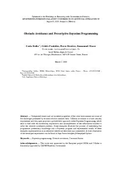 SubmittedtotheWorkshoponReasoningwithUncertaintyinRobotics,EIGHTEENTHI