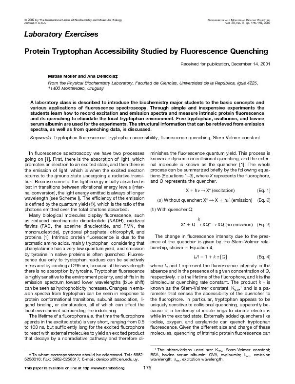 PDF-LaboratoryExercisesProteinTryptophanAccessibilityStudiedbyFluorescence thumbnail