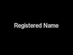 Registered Name