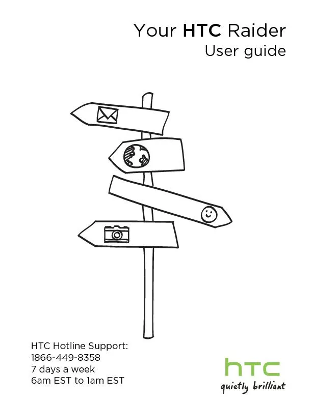 Your HTC RaiderUser guide