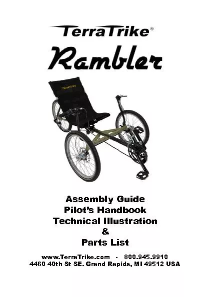 Assembly GuidePilot’s HandbookTechnical IllustrationParts List
..