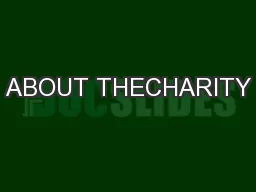 ABOUT THECHARITY