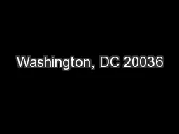 Washington, DC 20036