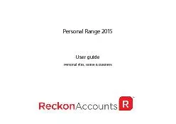 Personal Range 2015User guidePersonal Plus, Home & Business