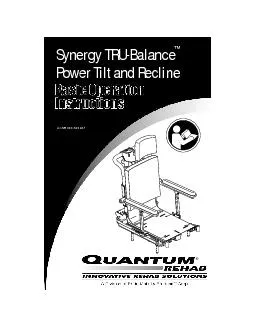 Synergy TRU-BalancePower Tilt and Recline