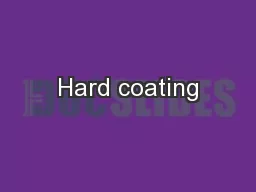 Hard coating