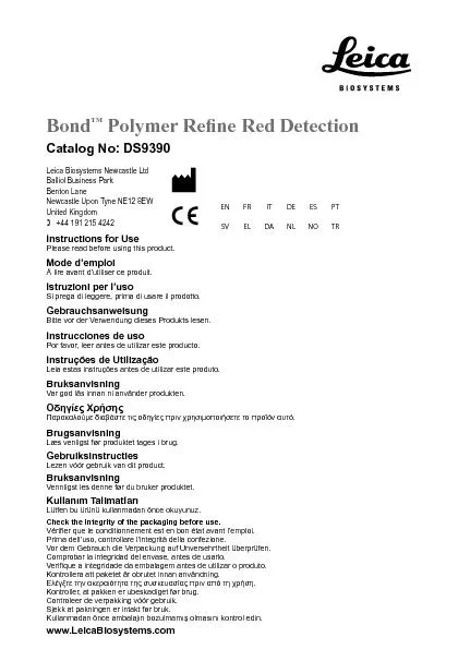 Polymer Re�ne Red Detection