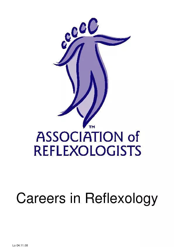 Careers in Reflexology
