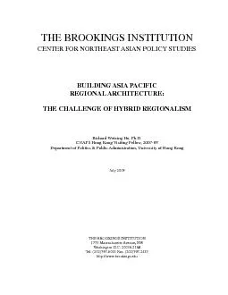 THE BROOKINGS INSTITUTION