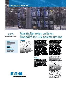 Atlantic.Net relies on Eaton BladeUPS for 100 percent uptime