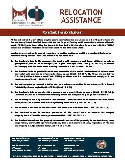Rent Stabilization Bulletin