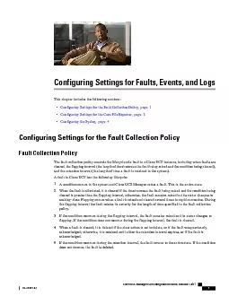 Configuring Settings for Faults, Events, and Logs�7�K�L�V�F�K�D�S�W�H