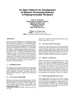 AnOpenPlatformforDevelopmentofNetworkProcessingModulesinReprogrammable