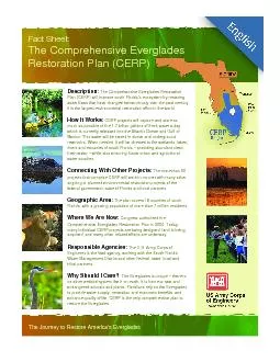 The Journey to Restore America’s Everglades Description:The Compr