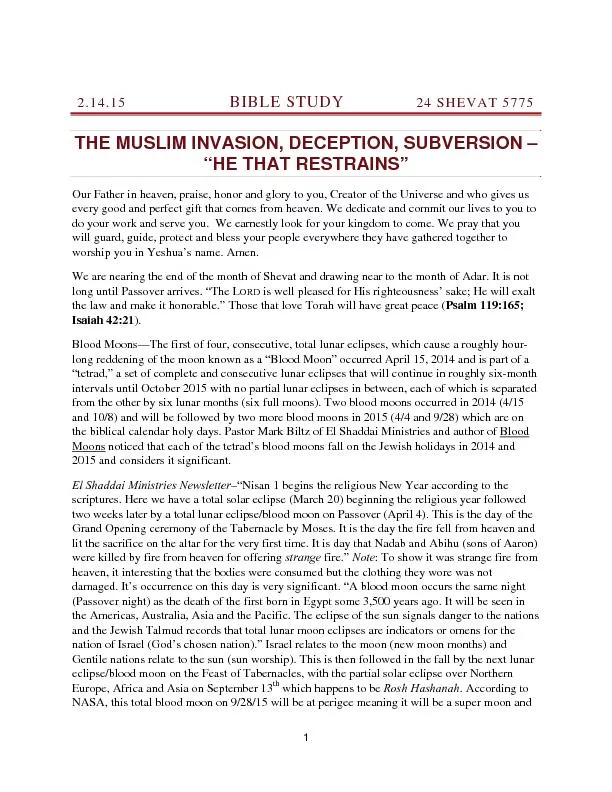 THE MUSLIM INVASION, DECEPTION, SUBVERSION –