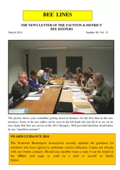 BEE LINES THE NEWS LETTER OF T HE TAUNTON  DISTRICT BE