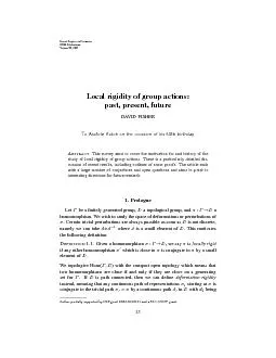 RecentProgressinDynamicsMSRIPublicationsVolume54,2007Localrigidityofgr
