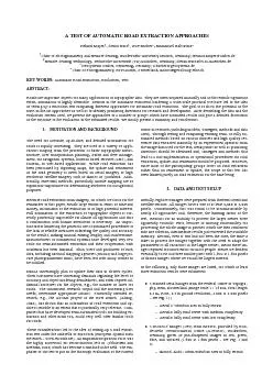ATESTOFAUTOMATICROADEXTRACTIONAPPROACHESHelmutMayer,StefanHinz,UweBach