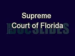 Supreme Court of Florida