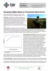 TIAR Dairy Centre Fact Sheet Date issue du pdated Nove