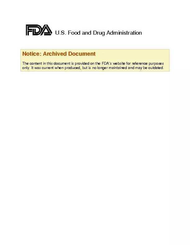 U.S. Food and Drug Administration