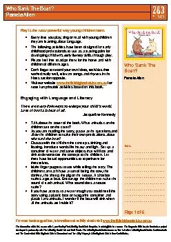 For more book suggestions, information and activity sheets visit 
...