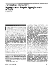 Hypoglycemia begets hypoglycemia in IDDM