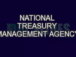 NATIONAL TREASURY MANAGEMENT AGENCY