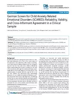 Weitkamp et al.Child and Adolescent Psychiatry and Mental Health 2010,