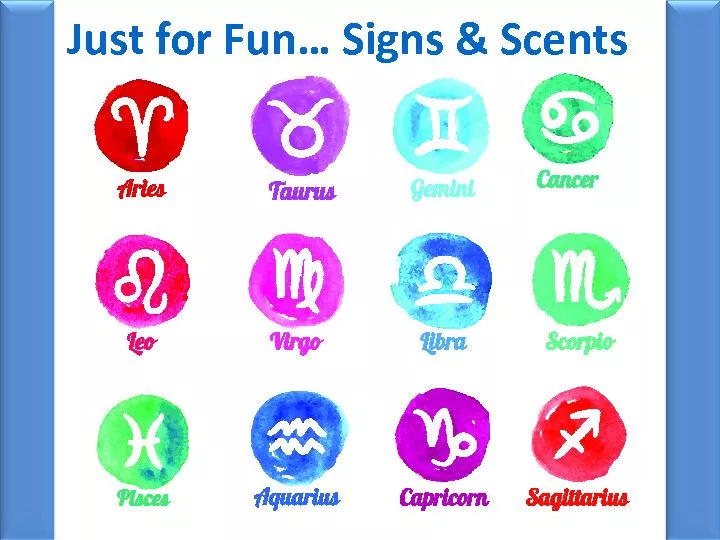 Just for Fun… Signs & Scents