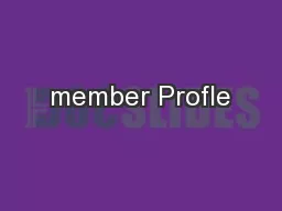 member Profle