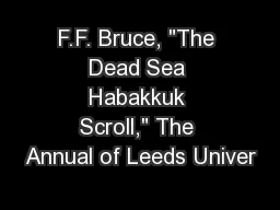 F.F. Bruce, 