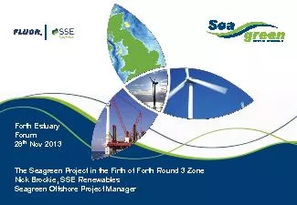 The Seagreen Project in the Firth of Forth Round 3 Zone