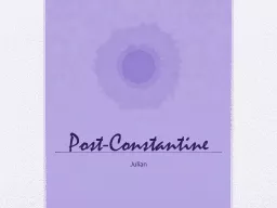 Post-Constantine