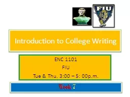 Introduction to College Writing
