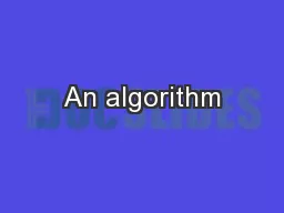 An algorithm