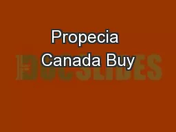 Propecia Canada Buy