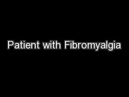 Patient with Fibromyalgia