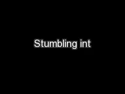 Stumbling int