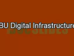 SBU Digital Infrastructures